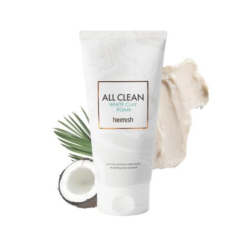 Gentle foam facial cleanser in 150ml container in pump dispenser on plain white background