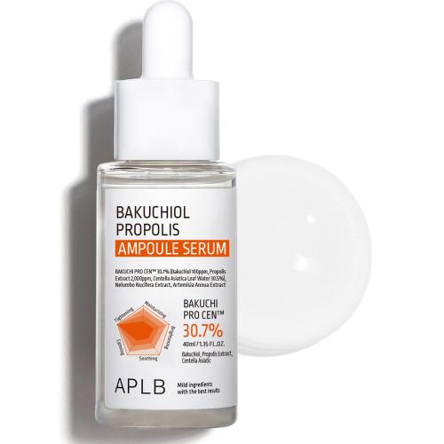 Concentrated anti-aging serum in 40ml container with dropper bottle on plain white background