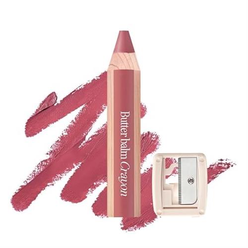 Lip gloss in 01 Lemon Balm with applicator wand on plain white background