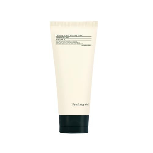 Gentle clarifying gel cleanser in Clarifying AHA in 100g container in pump dispenser on plain white background