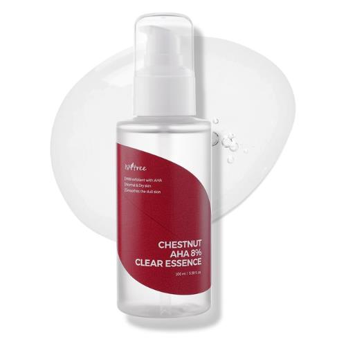 Gentle cleansing clay mask in 100ml container in pump dispenser on plain white background