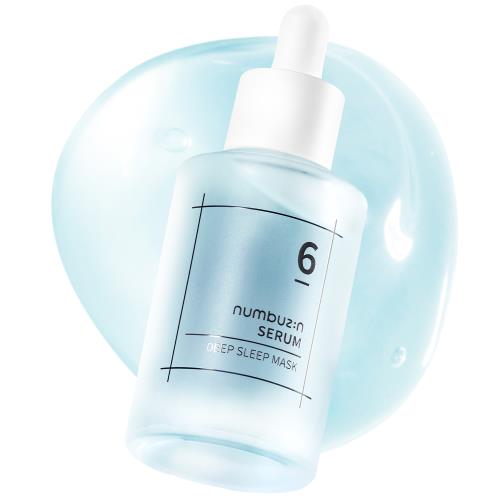 Clear glass bottle with a green pump top, featuring Green Tea Fresh Serum 50ml for a refreshing skin care routine.