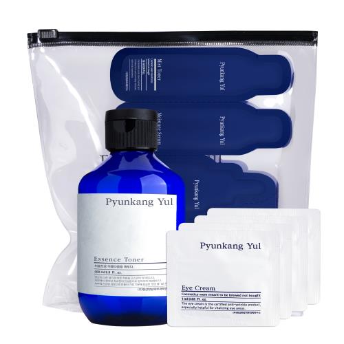 Gentle gel cleanser in 180ml container in pump dispenser on plain white background