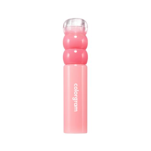 Long-lasting lip makeup in 07 GEEK ROSE with applicator wand on plain white background
