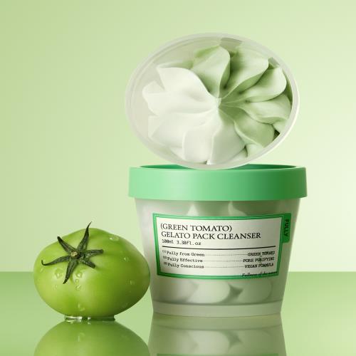 Exfoliating peeling gel in 100ml container in pump bottle on plain white background
