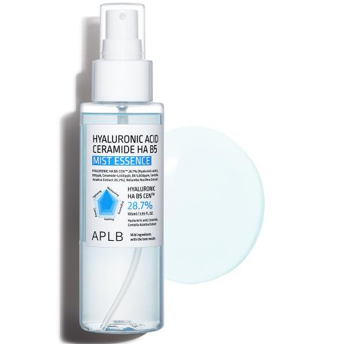 Anti-aging essence in 105ml container with dropper bottle on plain white background