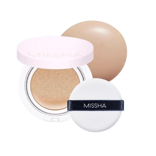 Brightening essence in Natural in 30ml container with dropper bottle on plain white background