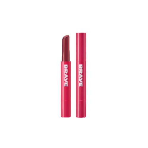 Lip & cheek balm in 02 Honey Coral in 13g container with applicator wand on plain white background