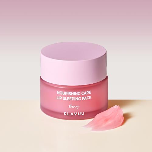 Natural-looking lip & cheek stain in 6.5g container with applicator wand on plain white background