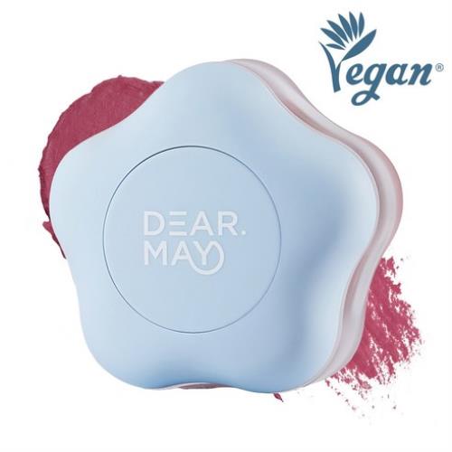Lip & cheek stain in 6.5g container with applicator wand on plain white background