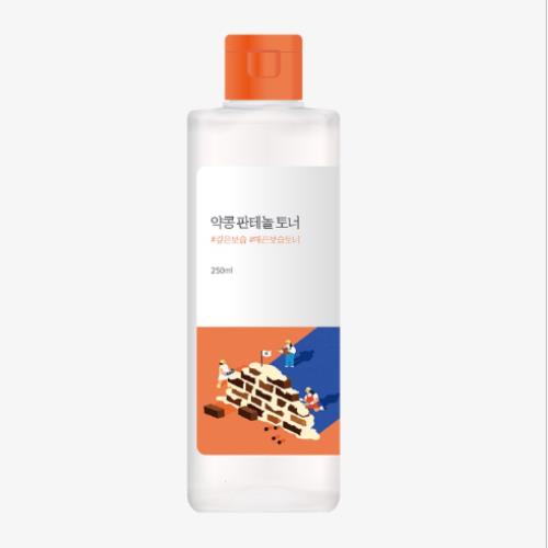 Concentrated exfoliating peeling serum in 35ml container with dropper bottle on plain white background