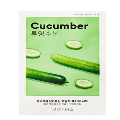 Revitalizing hydrating sheet mask in foil packet on plain white background