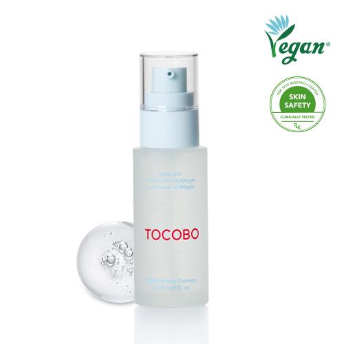 Skin treatment essence in 1ml container with dropper bottle on plain white background