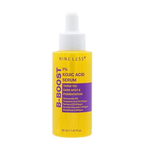 Concentrated brightening serum in 2ml container with dropper bottle on plain white background