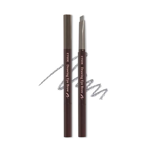 Eyebrow pencil in 06 Ash Brown as retractable pencil on plain white background
