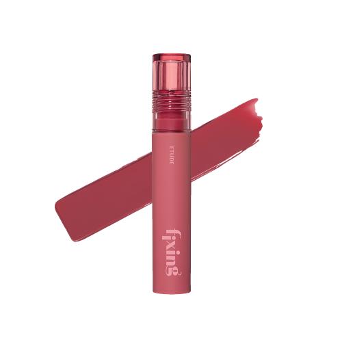 Lip gloss in 5ml container with applicator wand on plain white background