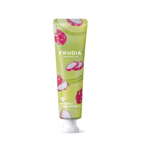 Moisturizing moisturizing hand cream in 50ml container in squeeze tube on plain white background