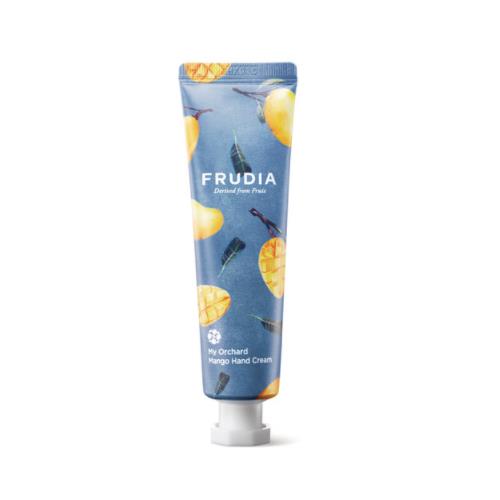 Moisturizing moisturizing hand cream in 50ml container in squeeze tube on plain white background