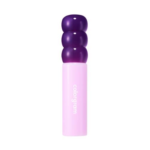 Long-lasting hydrating lip tint in 06 Oolong Lychee with applicator wand on plain white background