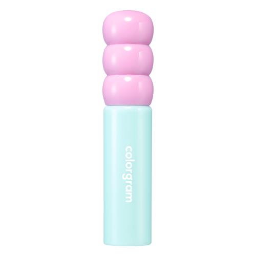 Long-lasting lip tint in 05 Sweet Persimmon with applicator wand on plain white background