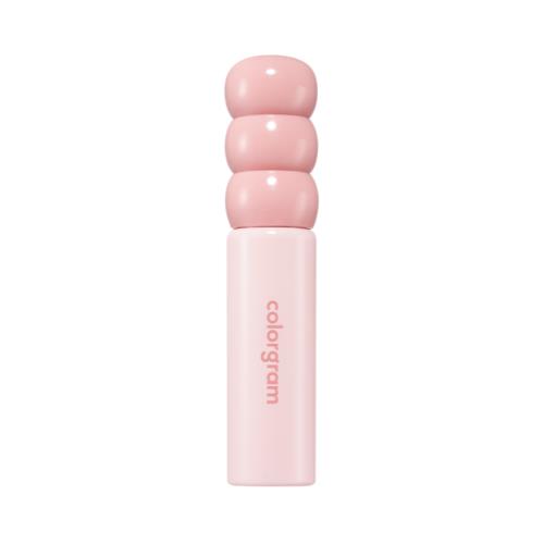 Long-lasting lip tint in 06 CHIC Jujube in 5ml container with applicator wand on plain white background