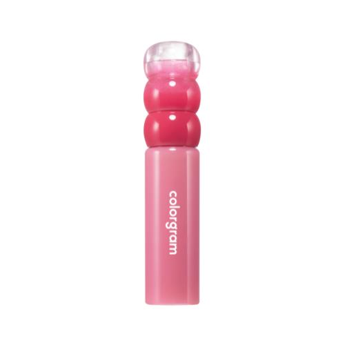 Long-lasting lip tint in 14 Mellow Strawberry with applicator wand on plain white background