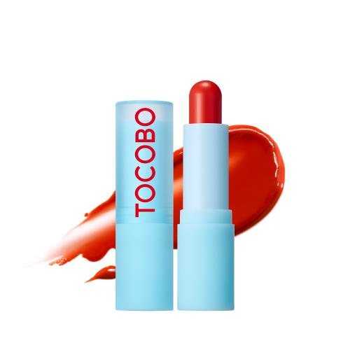 Vibrant Korean matte Lipsticks in 23 Ruddy NUDE with applicator wand on plain white background