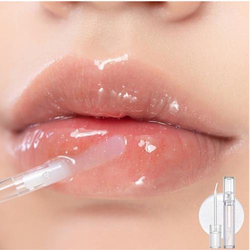 Long-lasting lip tint in 20 Dark Coconut with applicator wand on plain white background