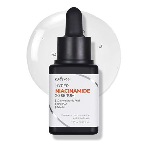 Brightening toner in 200ml container in spray bottle on plain white background