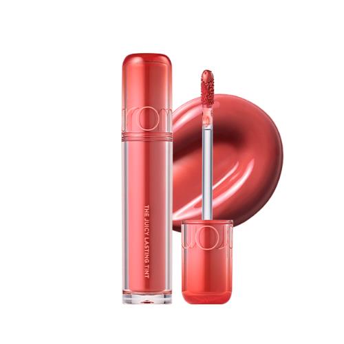 Lip gloss in 07 Spring Fever with applicator wand on plain white background