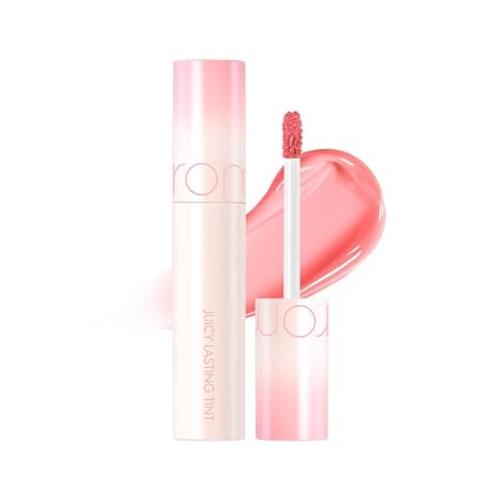 Lip gloss in 08 Cherry UP with applicator wand on plain white background