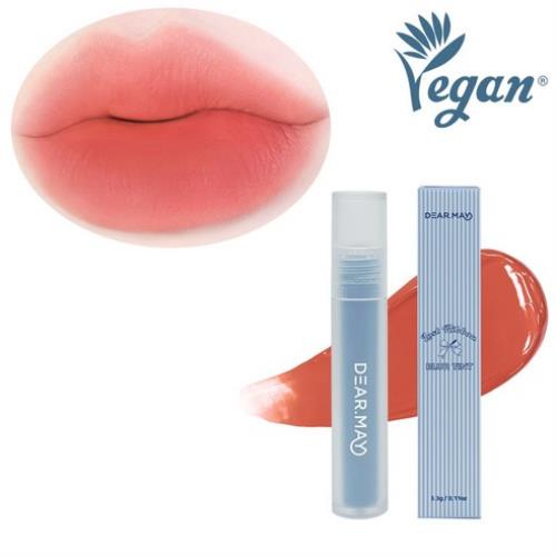Moisturizing cream blush in 4g container in squeeze tube on plain white background