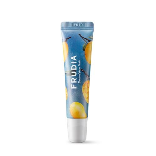 Lip balms & treatments in 10g container with applicator wand on plain white background