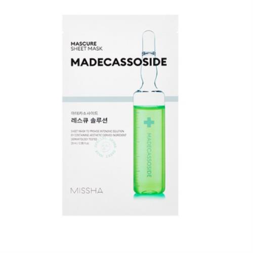 Revitalizing moisturizing sheet mask in foil packet on plain white background