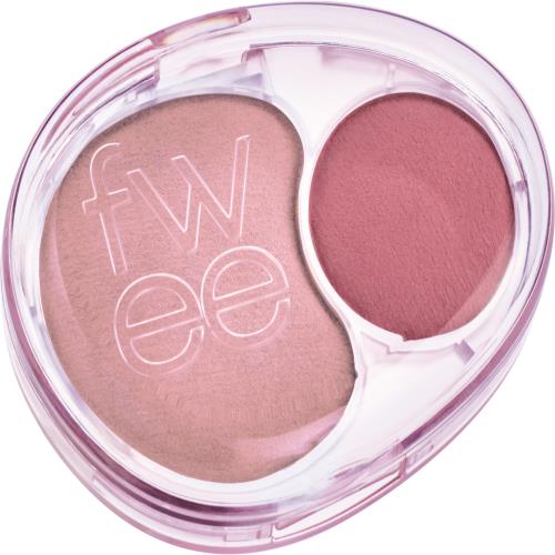 Lip & cheek stain in 03 Bubble in 5g container with applicator wand on plain white background