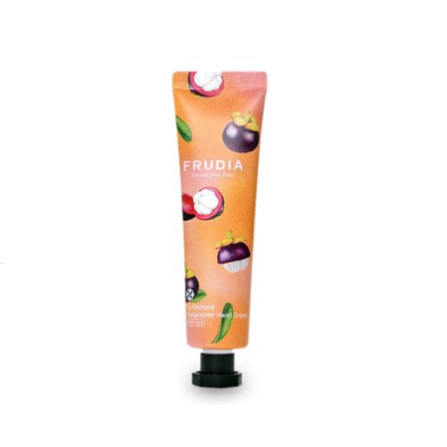 Moisturizing moisturizing hand cream in 50ml container in squeeze tube on plain white background
