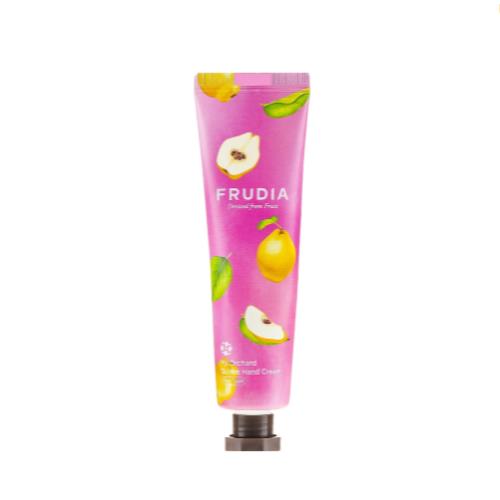 Moisturizing moisturizing hand cream in 50ml container in squeeze tube on plain white background