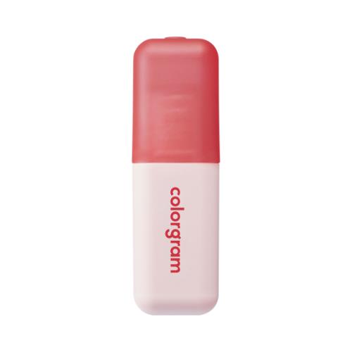 Long-lasting lip tint in 03 Lovely FIG with applicator wand on plain white background