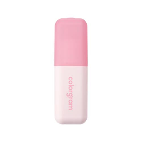Long-lasting lip tint in 01 Salmon Beige with applicator wand on plain white background