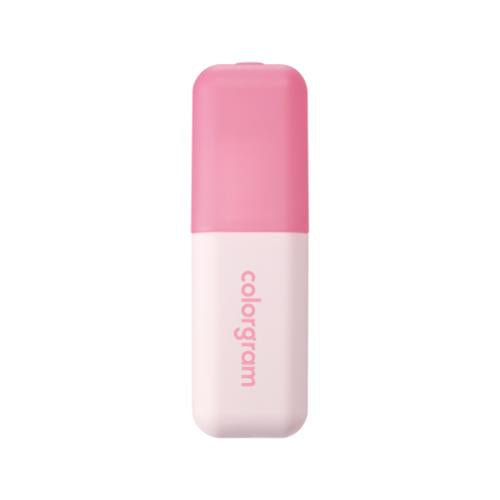Long-lasting lip tint in 08 Lovely Raspberry with applicator wand on plain white background