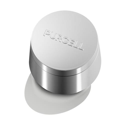 Light blue cream jar with a smooth finish and a clear lid, featuring THE TRUE CREAM AQUA BOMB 50ml for hydration.