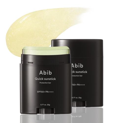 Broad-spectrum sunscreen stick in Stick SPF in 18g container in twist-up stick on plain white background