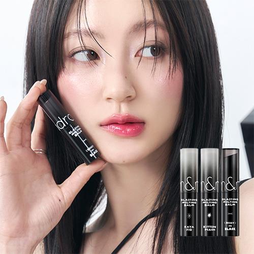 Long-lasting matte Lipsticks in Fudge TINT with applicator wand on plain white background
