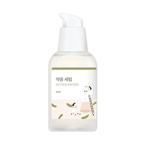 Concentrated brightening face serum in 15 Serum in 30ml container with dropper bottle on plain white background