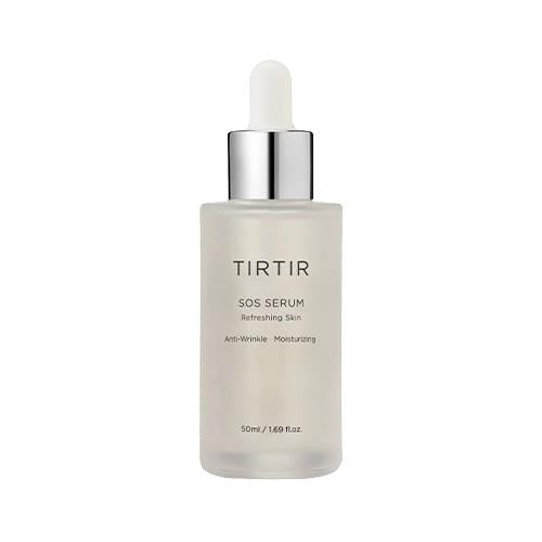 Clear glass ampoule bottle with a sleek dropper top, holding Mugener Phyto Soothing Ampoule 35ml in a soothing green hue.