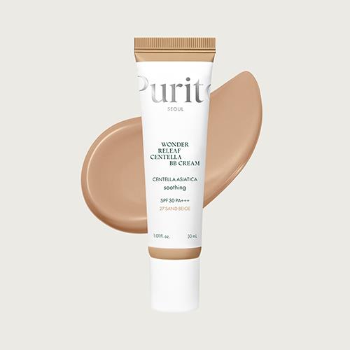 Moisturizing Korean bb cream in Centella BB in squeeze tube on plain white background