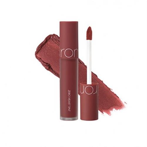 Long-lasting lip tint in Fudge TINT with applicator wand on plain white background