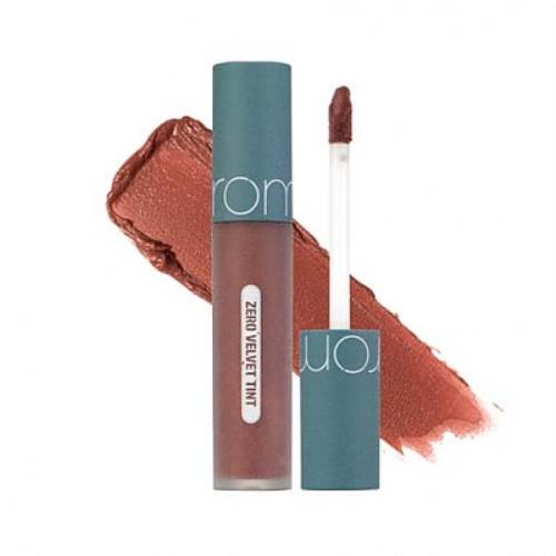 Long-lasting lip tint in 06 Mauvish with applicator wand on plain white background